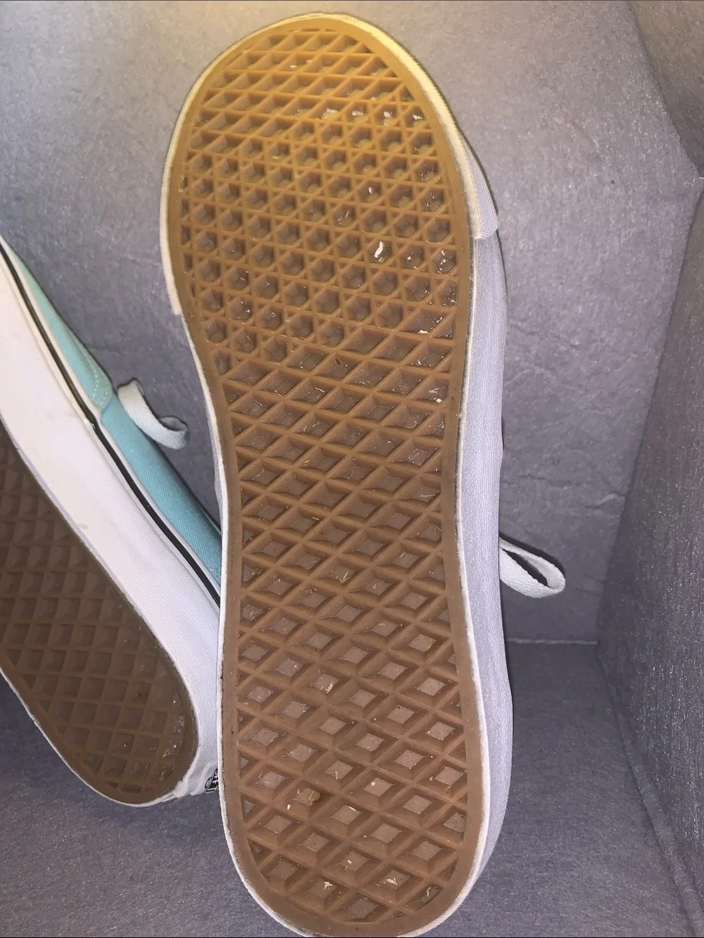 Vans Low-Top Sneakers in Aqua Blue with White Laces